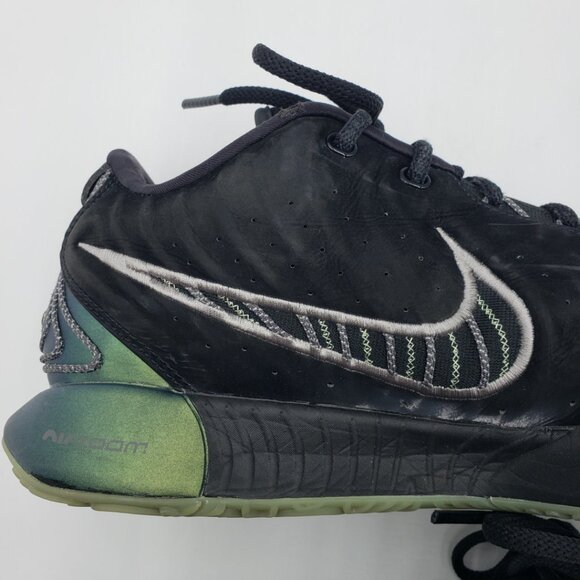 Nike LeBron XXI Tahitian Sneakers 13‎ Mens Dunkman Mid Leather Black - Picture 7 of 16